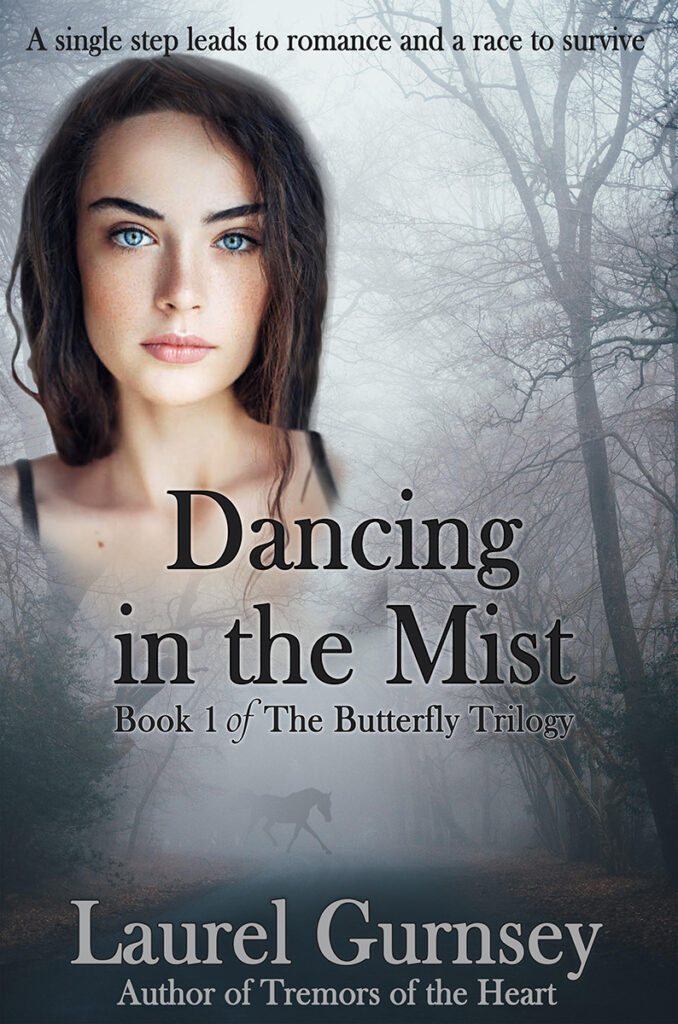 The cover of Dancing in the Mist.