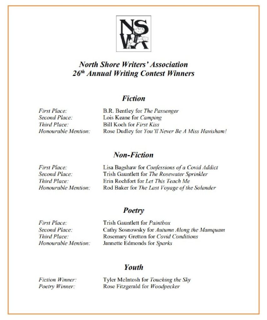thumbnail of 2022 Writing Contest Results